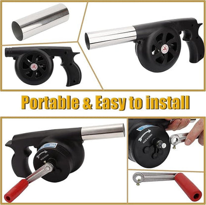 BBQ Fire Starter Electric Blower Lightweight Air Fan