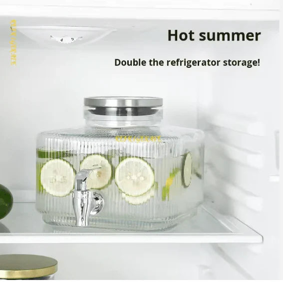 Glass Water Dispenser with Stand